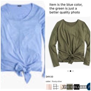 J crew tie front top nwt